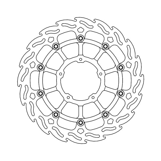 Moto-Master Flame series floating brake rotor BRAKE ROTORS Moto Master