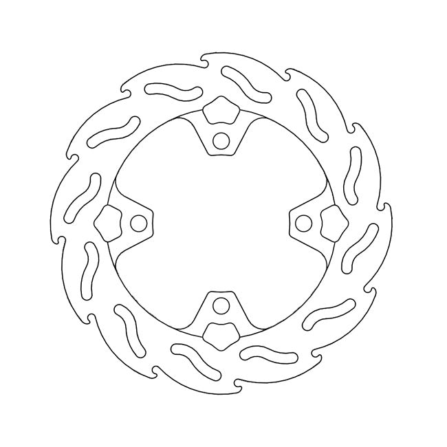 Moto-Master Flame series brake rotor BRAKE ROTORS Moto Master
