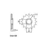 JT Front Sprocket 1184.18 SPROCKETS TRANSMISSION Jt Sprockets
