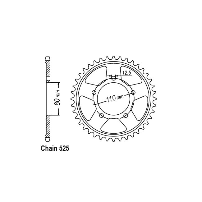 JT rear sprocket 1331.42 SPROCKETS TRANSMISSION Jt Sprockets