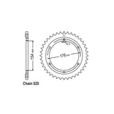 JT rear sprocket 1346.43 SPROCKETS TRANSMISSION Jt Sprockets