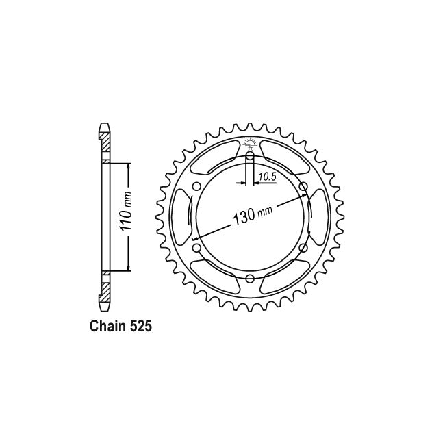 JT rear sprocket 1876.44 SPROCKETS TRANSMISSION Jt Sprockets