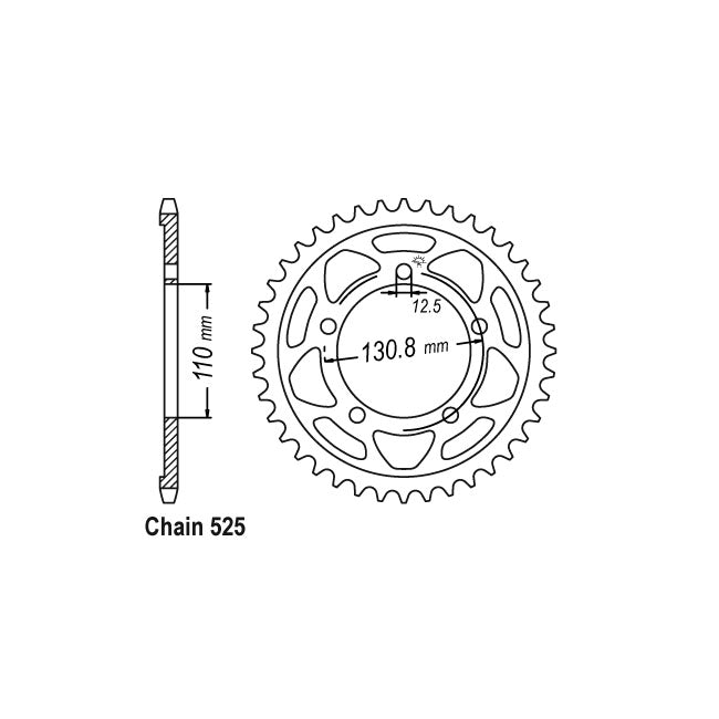 JT rear sprocket 7.45 SPROCKETS TRANSMISSION Jt Sprockets