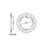 JT rear sprocket 893.38 SPROCKETS TRANSMISSION Jt Sprockets