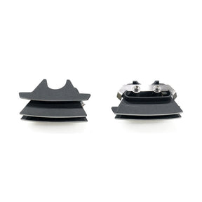 Head Bolt Bridge Cover Set. Finned, Black Head Bolt Covers Mcs