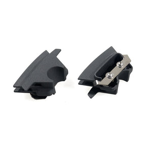 Head Bolt Bridge Cover Set. Finned, Black Head Bolt Covers Mcs