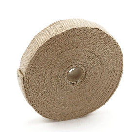Exhaust Insulating Wrap. 1" Wide Light Brown Exhaust Insulating Wraps Mcs