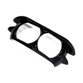 Lower Outer Batwing Fairing Trim Skirt. Black Fairings Trims Mcs