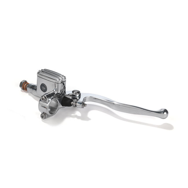 Classic Handlebar Master Cylinder 14mm For 1" Handlebar, Polished Master Cylinder Kustom Tech