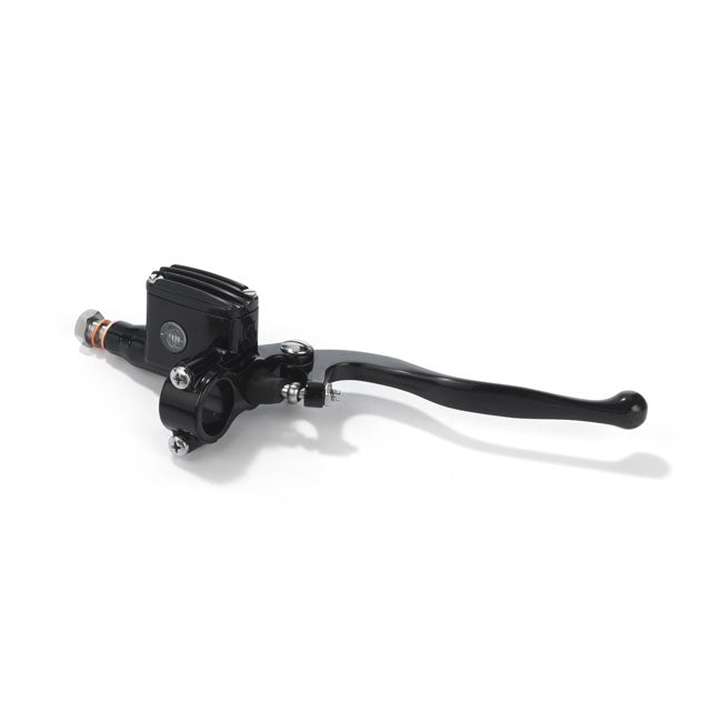 Classic Handlebar Master Cylinder 14mm For 1" Handlebar, Black Anodized Master Cylinder Kustom Tech