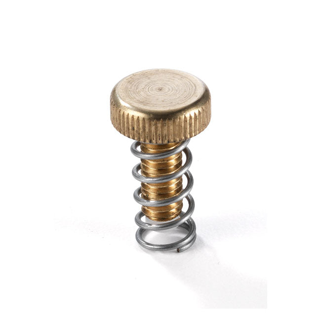 Tension Screw & Spring, Brass Throttle Accessories Kustom Tech Default Title