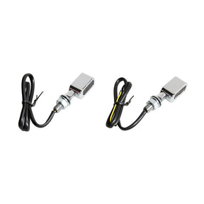 Fastline, Led Turn Signal Set. Chrome, Smoke Lens Turn Signals Led Mcs