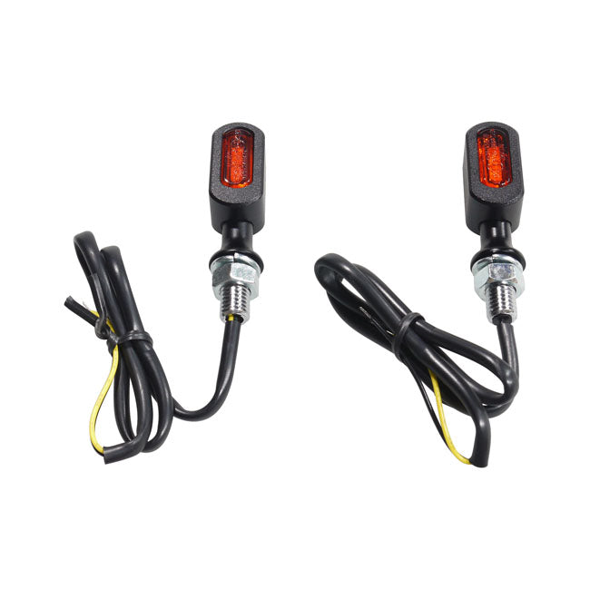 Fastline, Led 3 1 Taillight/Turn Signals. Black/Amber Lens Taillight/Turn Signals Combo Mcs