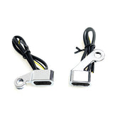 Fastline, Below Bar Led Turn Signal Set. Chrome, Smoke Lens Turn Signals Led Mcs