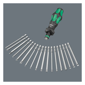Wera, Kraftform 1/4" bit holding Turbo bit driver handle T-HANDLES Wera