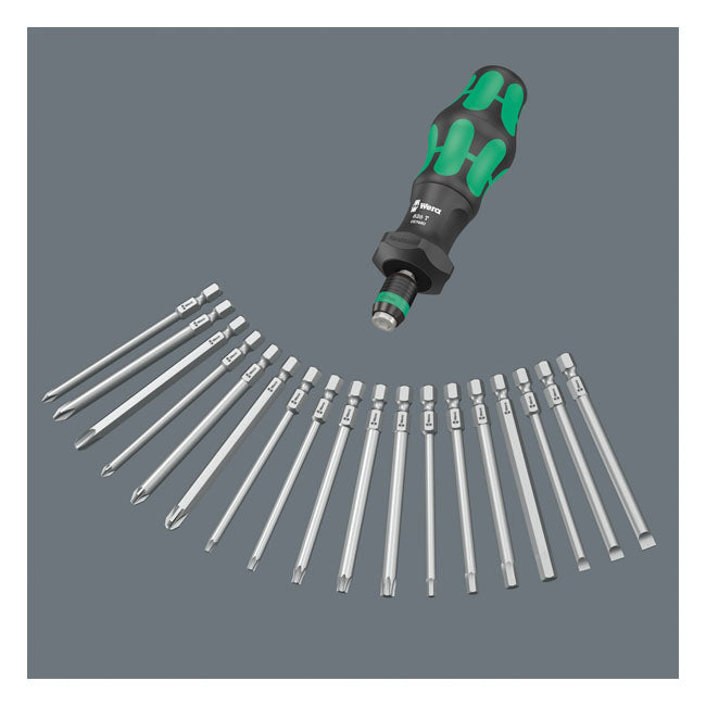 Wera, Kraftform 1/4" bit holding Turbo bit driver handle T-HANDLES Wera