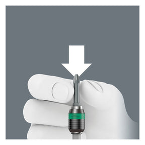 Wera, Kraftform 1/4" bit holding Turbo bit driver handle T-HANDLES Wera