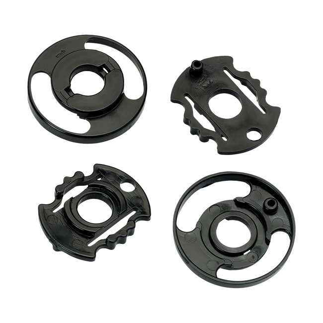 Biltwell Gen2 baseplate kit - black (pair) HELMETS Biltwell