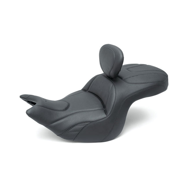 Mustang, standard Touring one-piece seat with rider backrest SEATS Mustang