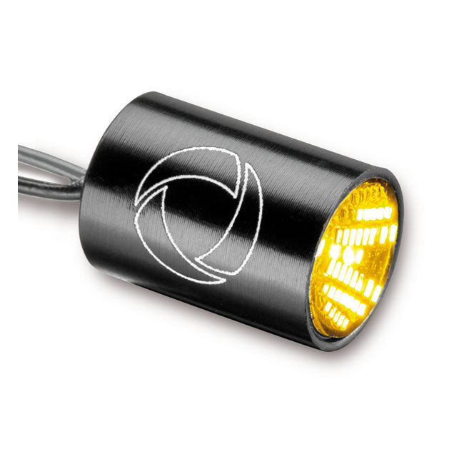 Kellermann, Atto® Integral turn signal. Black, clear lens TURN SIGNALS Kellermann