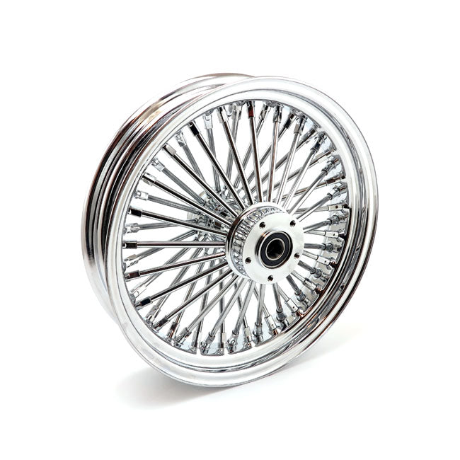 Mcs Radial 48 Fat Spoke Front Wheel 3.50 X 16 Df Chrome Front Wheels 16 Inch Mcs