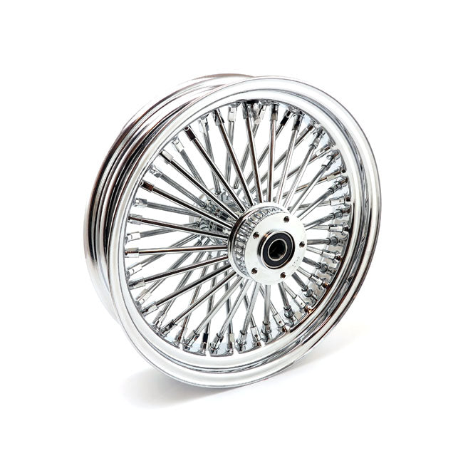 Mcs Radial 48 Fat Spoke Front Wheel 3.50 X 16 Df Chrome Front Wheels 16 Inch Mcs