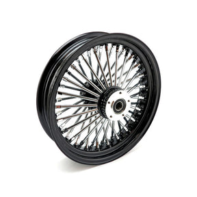 Mcs Radial 48 Fat Spoke Front Wheel 3.50 X 16 Df Black Front Wheels 16 Inch Mcs
