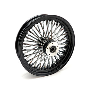 Mcs Radial 48 Fat Spoke Front Wheel 3.50 X 16 Df Black Front Wheels 16 Inch Mcs