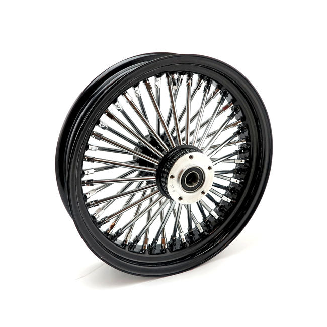 Mcs Radial 48 Fat Spoke Front Wheel 3.50 X 16 Df Black Front Wheels 16 Inch Mcs