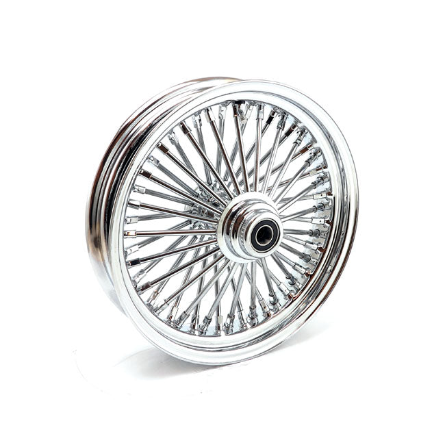 Mcs Radial 48 Fat Spoke Front Wheel 3.50 X 16 Sf Chrome Front Wheels 16 Inch Mcs