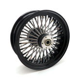 Mcs Radial 48 Fat Spoke Rear Wheel 5.50 X 16 Black Rear Wheels 16 Inch Mcs