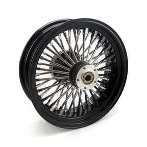 Mcs Radial 48 Fat Spoke Rear Wheel 5.50 X 16 Black Rear Wheels 16 Inch Mcs