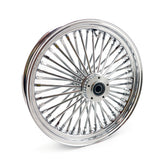 Mcs Radial 48 Fat Spoke Front Wheel 3.50 X 18 Df Chrome Front Wheels 18 Inch Mcs