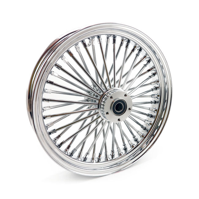 Mcs Radial 48 Fat Spoke Front Wheel 3.50 X 18 Df Chrome Front Wheels 18 Inch Mcs
