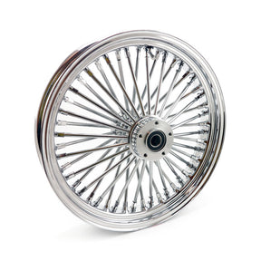 Mcs Radial 48 Fat Spoke Front Wheel 3.50 X 18 Df Chrome Front Wheels 18 Inch Mcs
