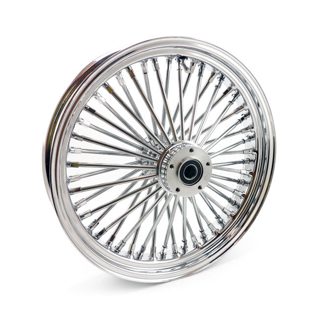 Mcs Radial 48 Fat Spoke Front Wheel 3.50 X 18 Df Chrome Front Wheels 18 Inch Mcs
