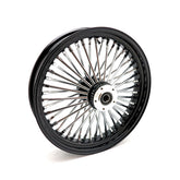 Mcs Radial 48 Fat Spoke Front Wheel 3.50 X 18 Df Black Front Wheels 18 Inch Mcs