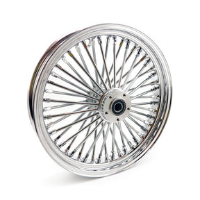Mcs Radial 48 Fat Spoke Front Wheel 3.50 X 18 Sf Chrome Front Wheels 18 Inch Mcs