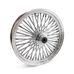 Mcs Radial 48 Fat Spoke Front Wheel 3.50 X 18 Sf Chrome Front Wheels 18 Inch Mcs
