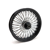 Mcs Radial 48 Fat Spoke Front Wheel 3.50 X 18 Sf Black Front Wheels 18 Inch Mcs