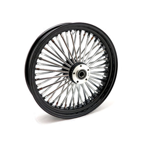 Mcs Radial 48 Fat Spoke Front Wheel 3.50 X 18 Sf Black Front Wheels 18 Inch Mcs