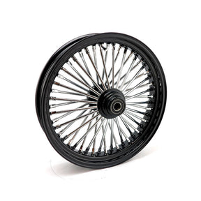 Mcs Radial 48 Fat Spoke Front Wheel 3.50 X 18 Sf Black Front Wheels 18 Inch Mcs
