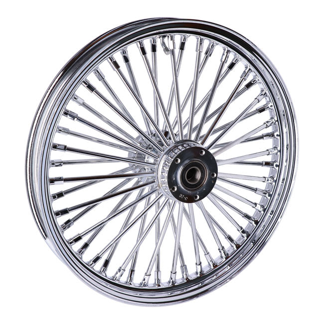 Mcs Radial 48 Fat Spoke Front Wheel 2.15 X 19 Df Chrome Front Wheels 19 Inch Mcs