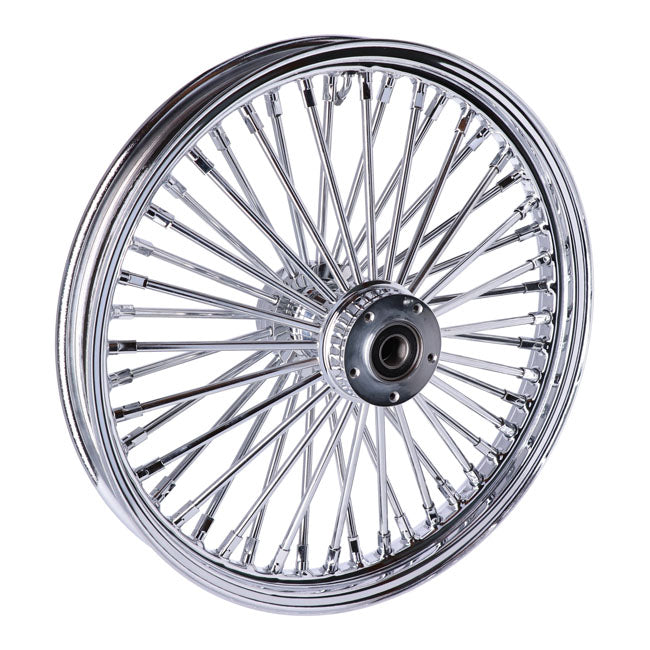 Mcs Radial 48 Fat Spoke Front Wheel 2.15 X 19 Df Chrome Front Wheels 19 Inch Mcs