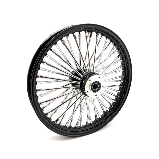 Mcs Radial 48 Fat Spoke Front Wheel 2.15 X 19 Df Black Front Wheels 19 Inch Mcs