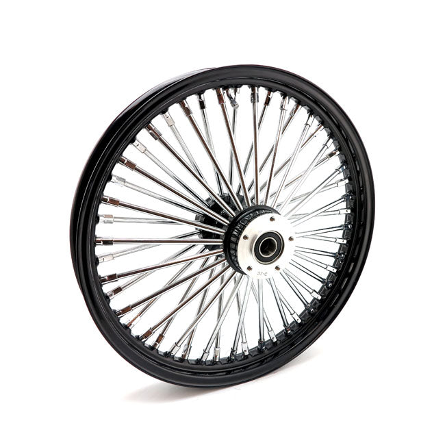 Mcs Radial 48 Fat Spoke Front Wheel 2.15 X 19 Df Black Front Wheels 19 Inch Mcs