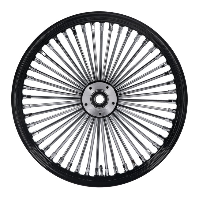Mcs Radial 48 Fat Spoke Front Wheel 2.15 X 19 Sf Black Front Wheels 19 Inch Mcs