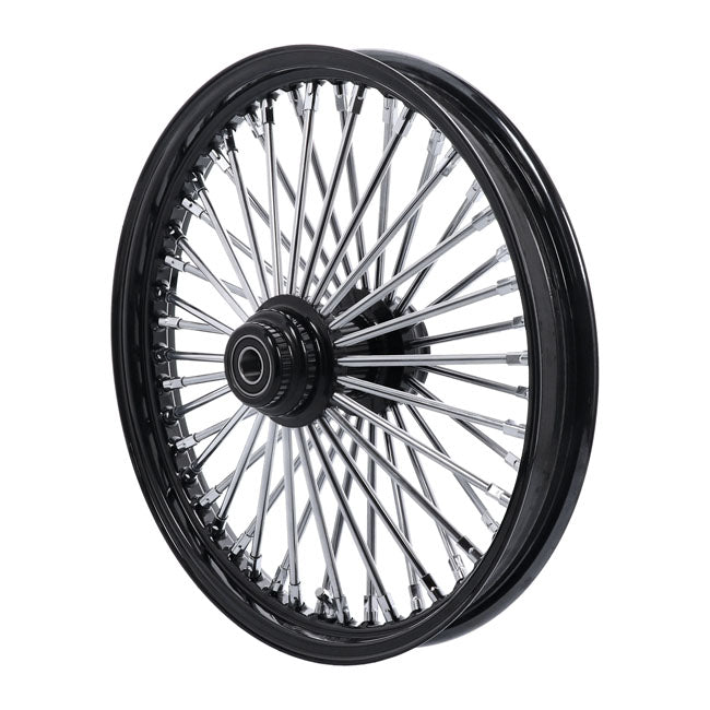 Mcs Radial 48 Fat Spoke Front Wheel 2.15 X 19 Sf Black Front Wheels 19 Inch Mcs