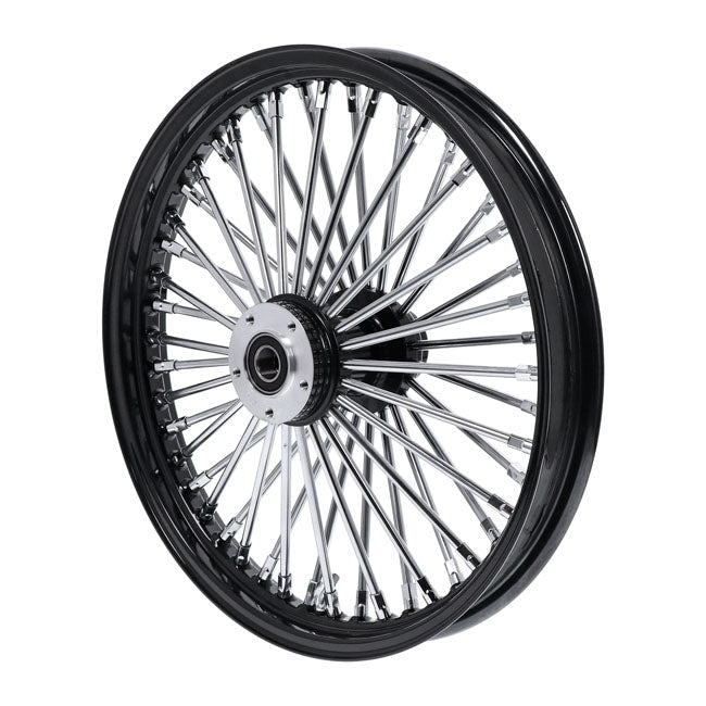 Mcs Radial 48 Fat Spoke Front Wheel 2.15 X 19 Sf Black Front Wheels 19 Inch Mcs