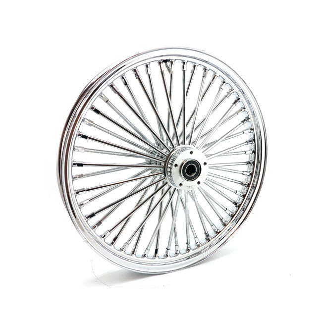 Mcs Radial 48 Fat Spoke Front Wheel 2.15 X 21 Df Chrome Front Wheels 21 Inch Mcs